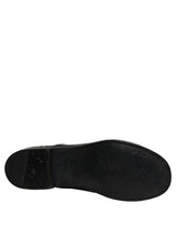 Dolce & Gabbana Black Leather Derby Dress Shoes for Men