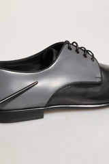 Dolce & Gabbana Black Leather Derby Dress Shoes for Men