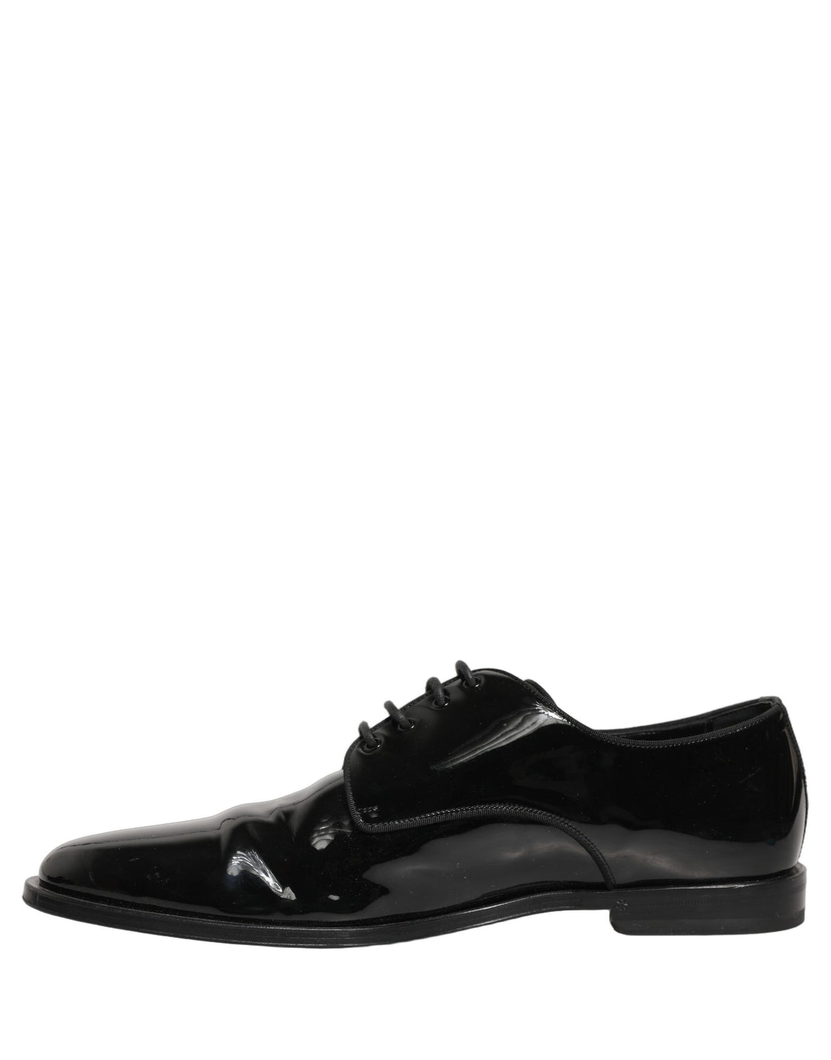 Dolce & Gabbana Black Leather Derby Dress Shoes for Men