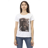 Trussardi Action White Cotton Women T-Shirt - Chic Minimalism