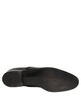 Dolce & Gabbana Black Leather Derby Dress Shoes for Men