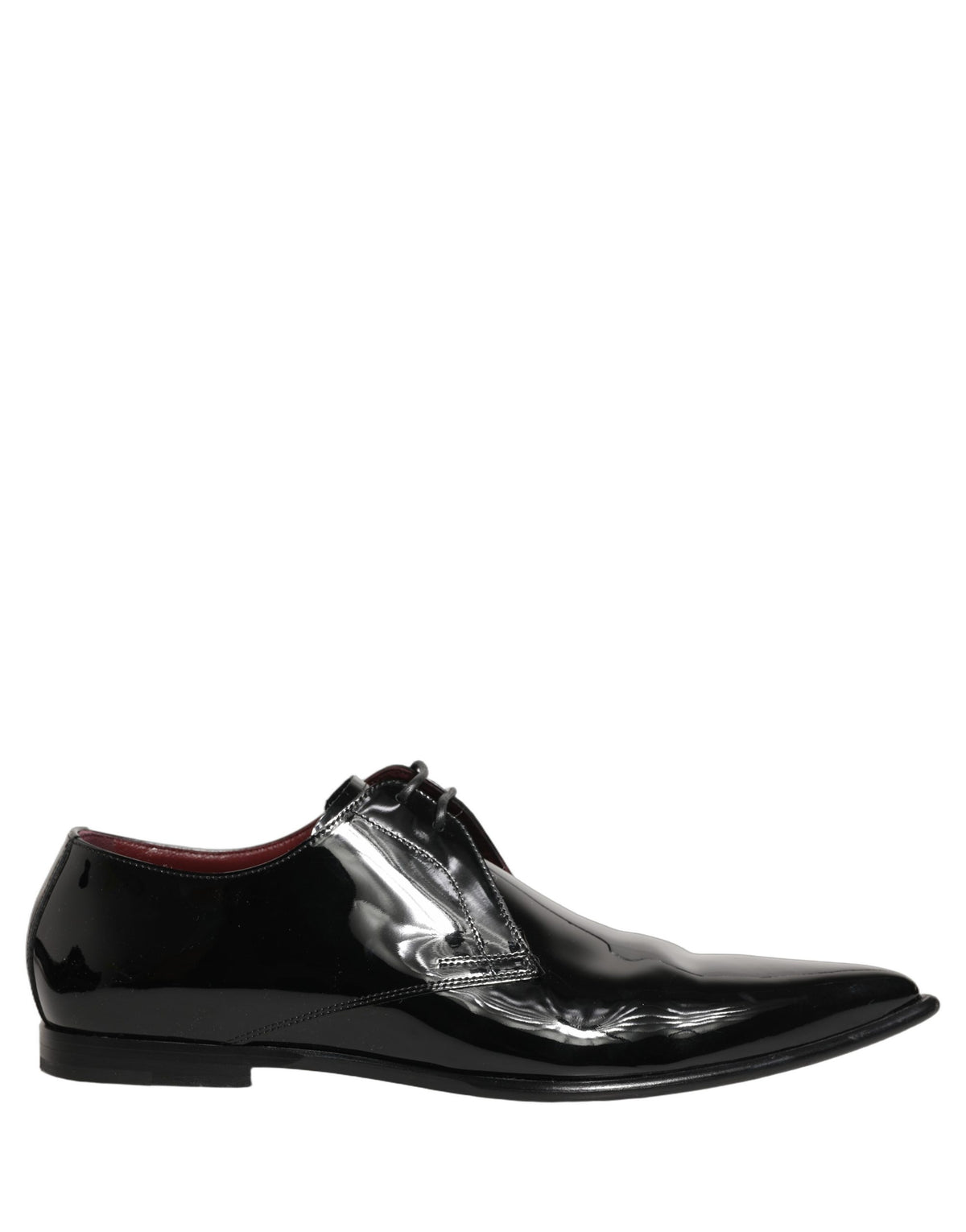 Dolce & Gabbana Black Leather Derby Dress Shoes for Men