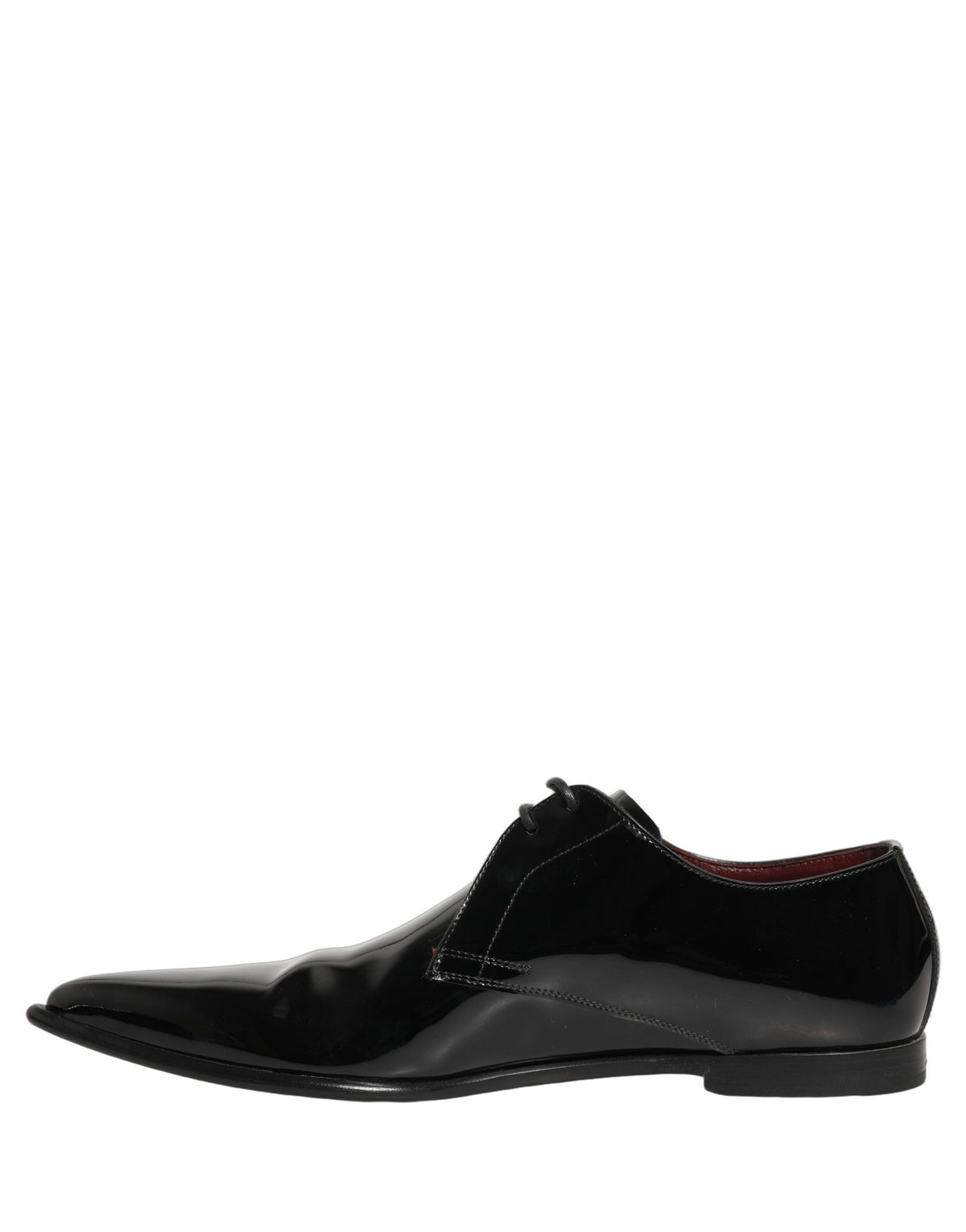 Dolce & Gabbana Black Leather Derby Dress Shoes for Men