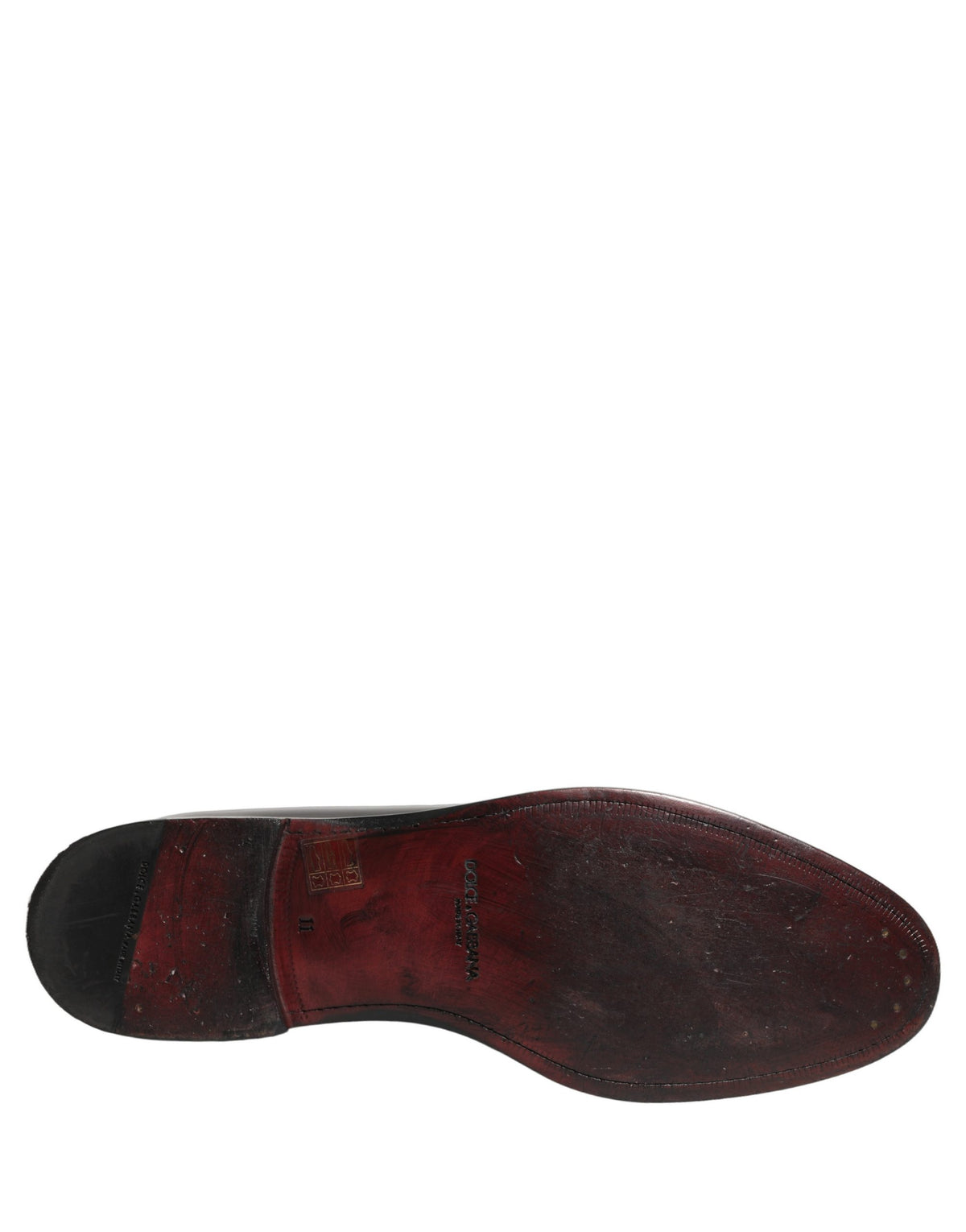 Dolce & Gabbana Black Leather Derby Dress Shoes for Men