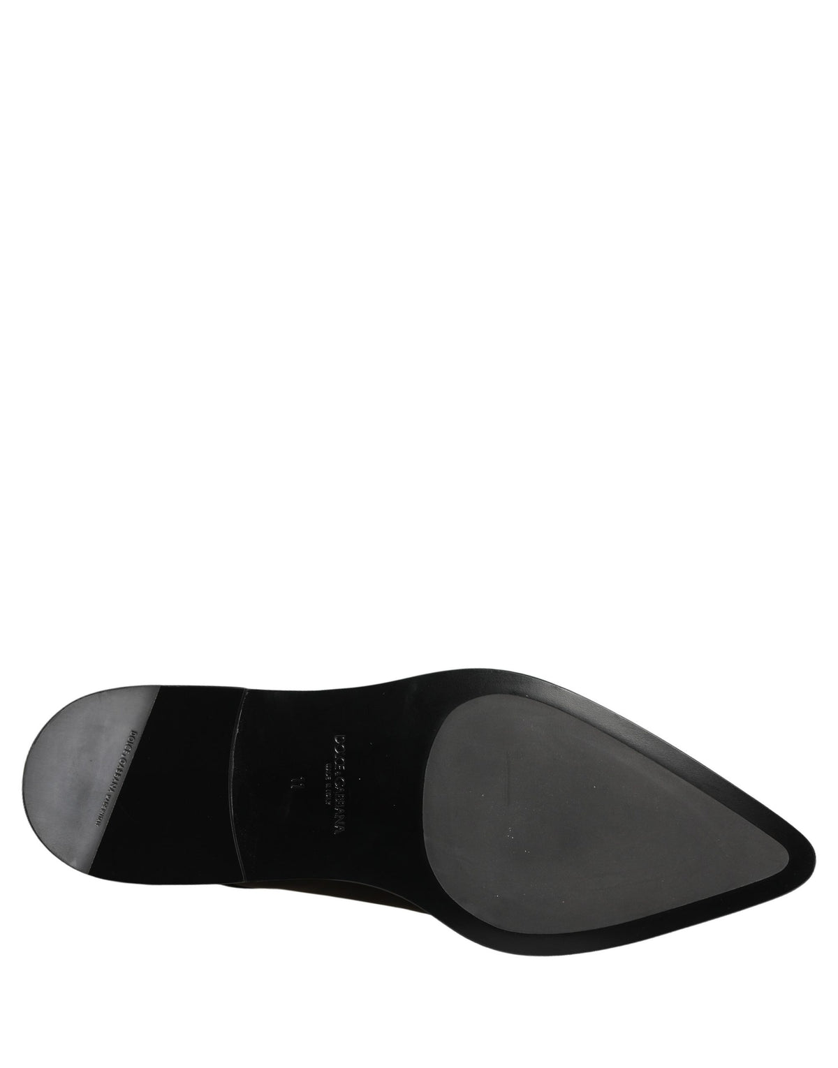 Dolce & Gabbana Black Leather Derby Dress Shoes for Men