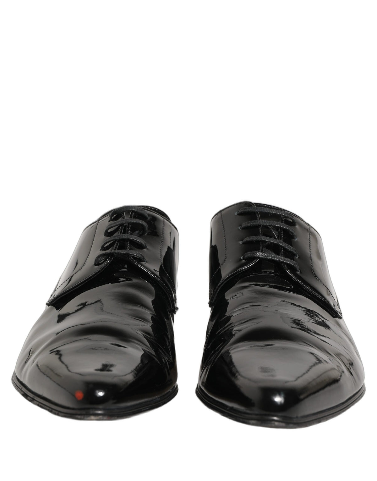 Dolce & Gabbana Black Leather Derby Dress Shoes for Men
