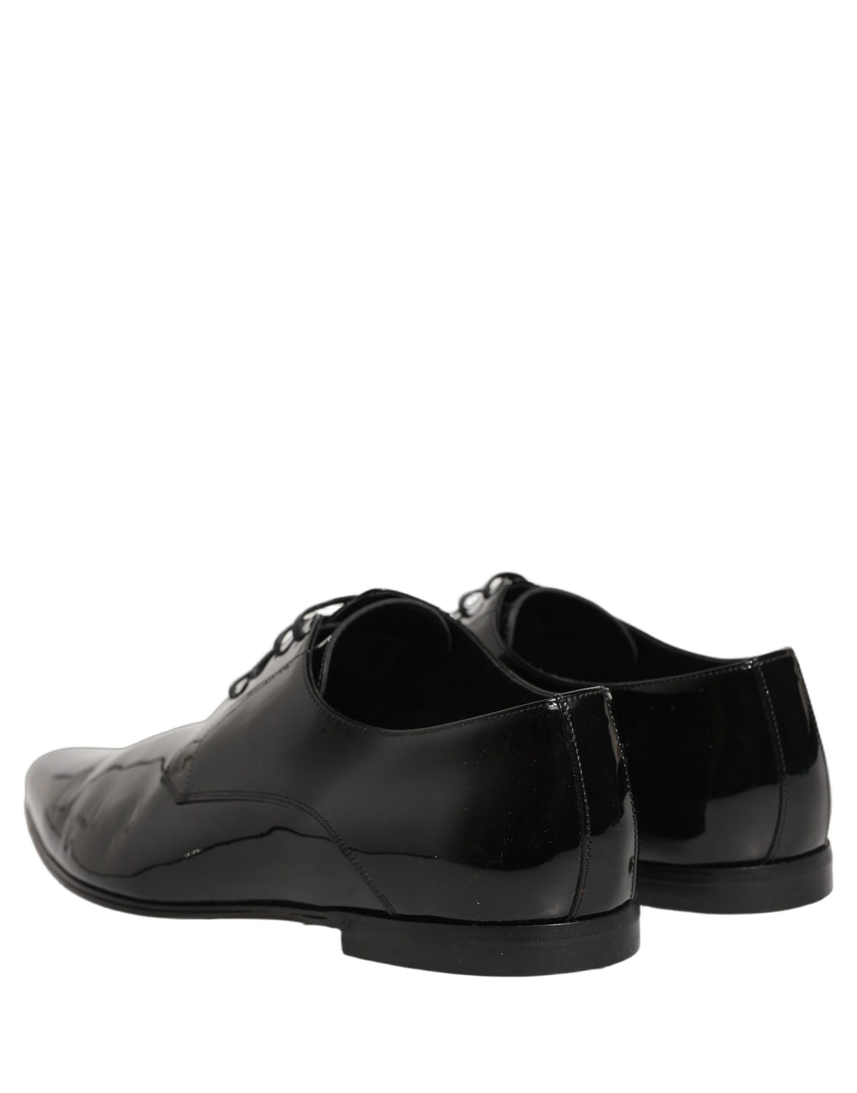 Dolce & Gabbana Black Leather Derby Dress Shoes for Men