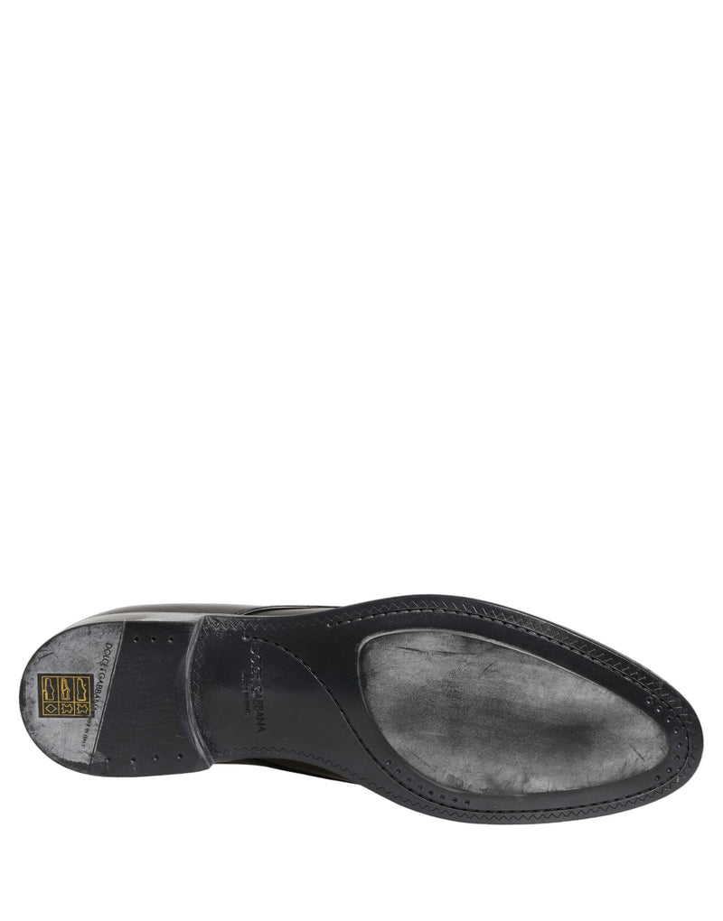 Dolce & Gabbana Derby Noir en Cuir pour Hommes