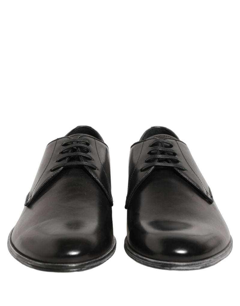 Dolce & Gabbana Derby Noir en Cuir pour Hommes