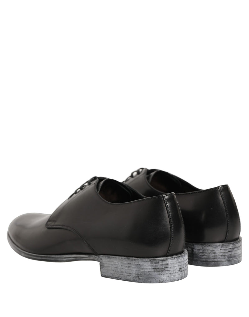 Dolce & Gabbana Derby Noir en Cuir pour Hommes