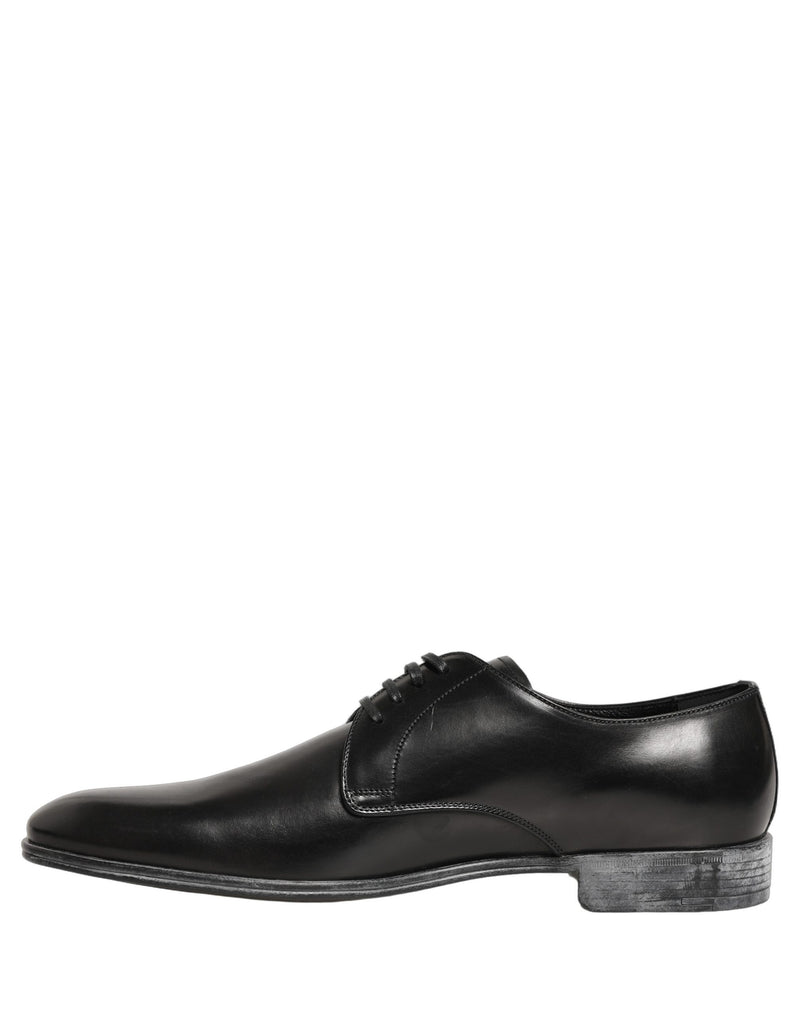 Dolce & Gabbana Derby Noir en Cuir pour Hommes