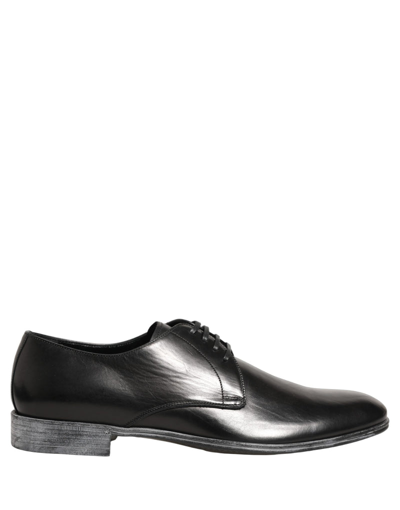 Dolce & Gabbana Derby Noir en Cuir pour Hommes