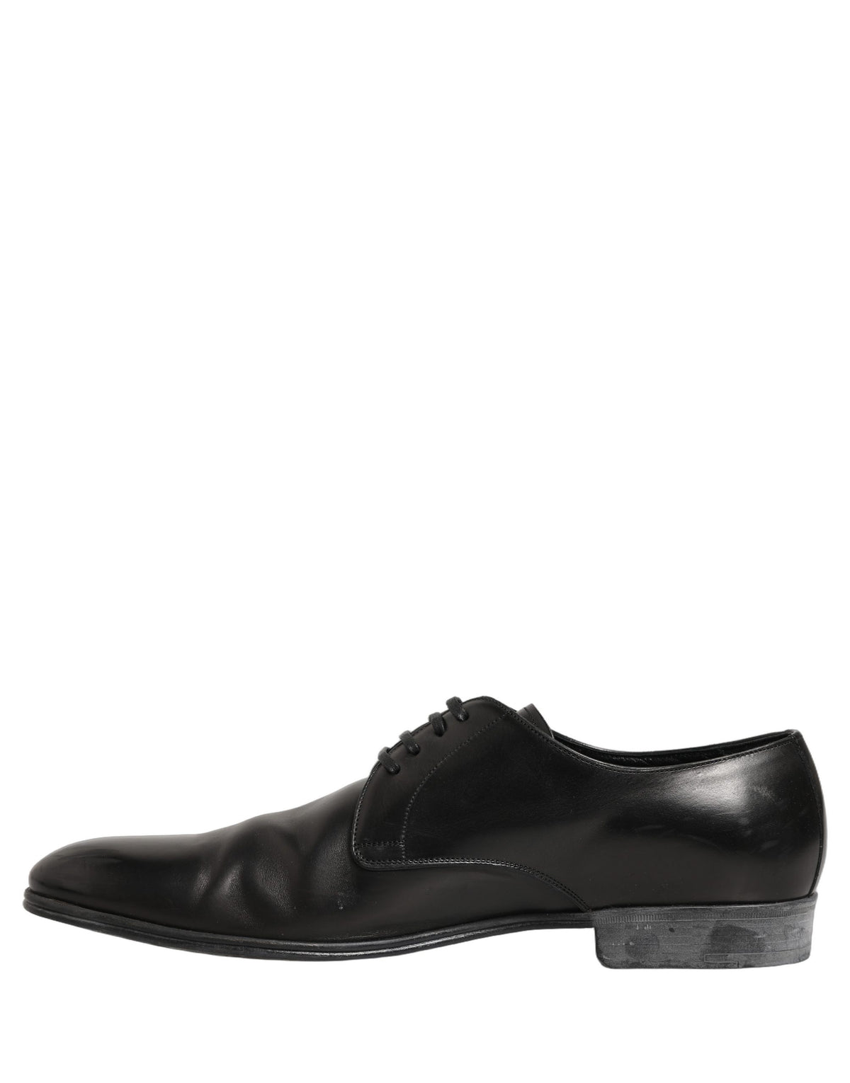 Dolce & Gabbana Derby Shoes en Cuir Noir pour Hommes