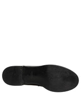 Dolce & Gabbana Black Leather Dress Loafers for Men