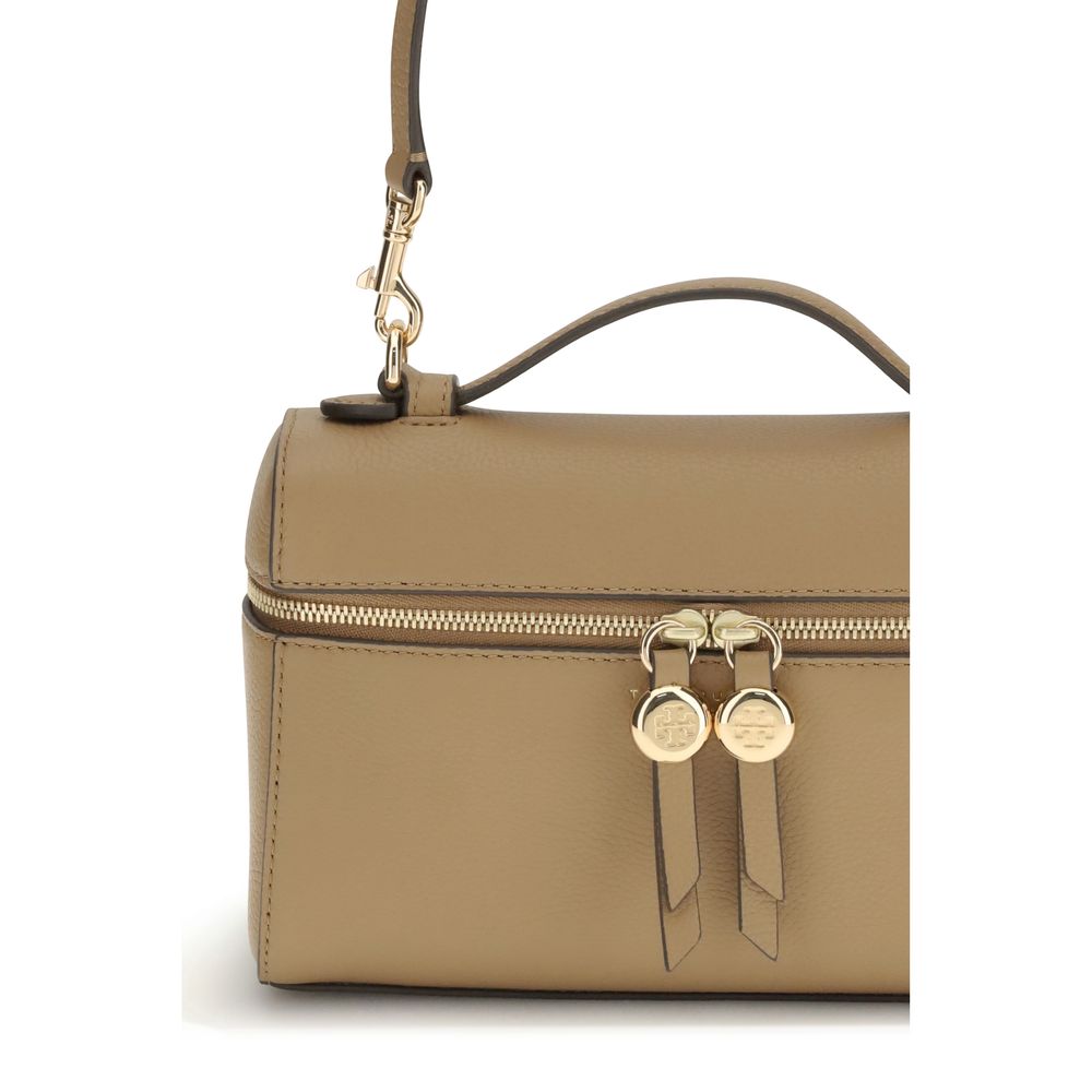 Tory Burch Beige Calf Leather Bos Taurus Handbag - Romy Slim
