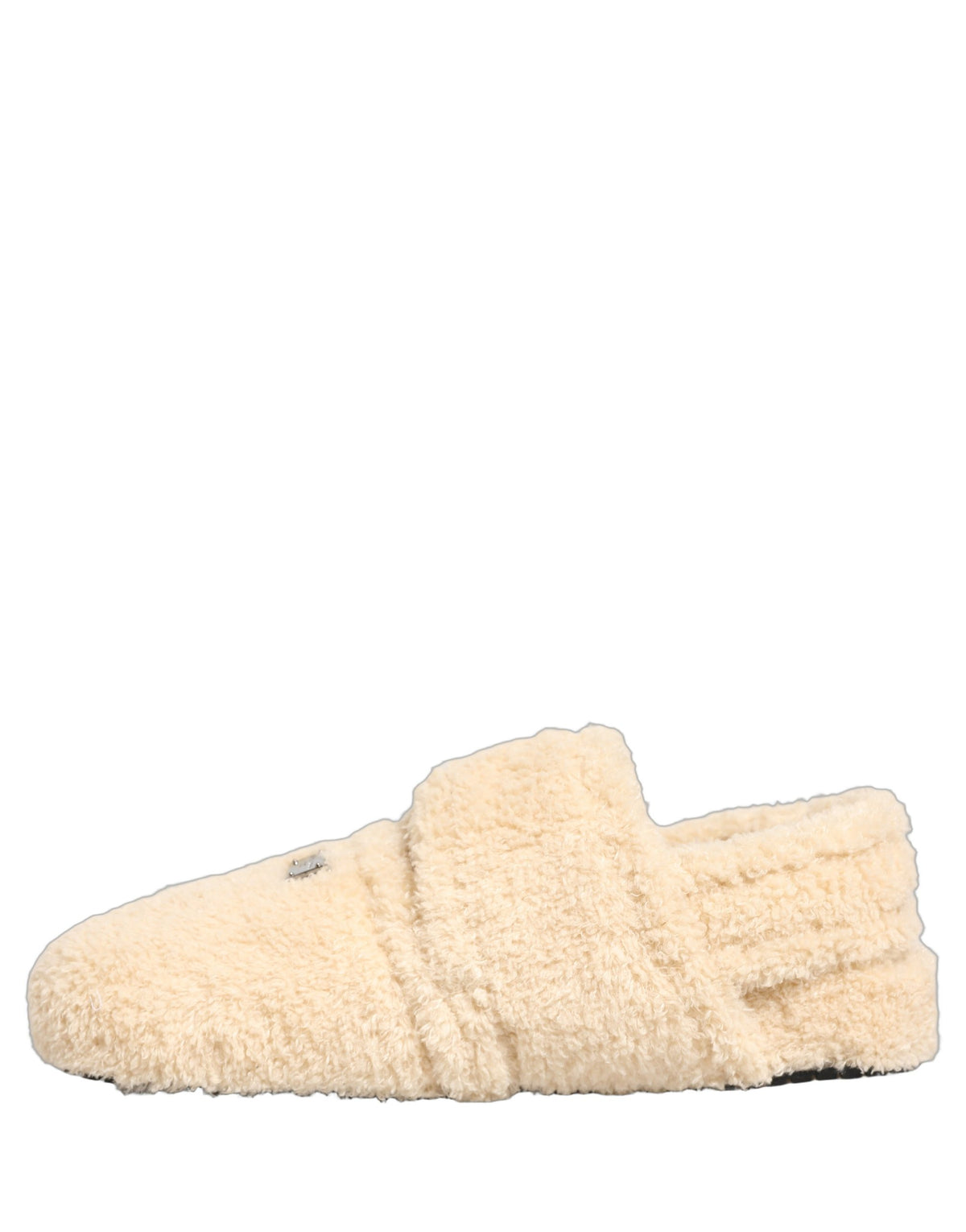 Dolce & Gabbana Beige Faux Fur Flats for Men