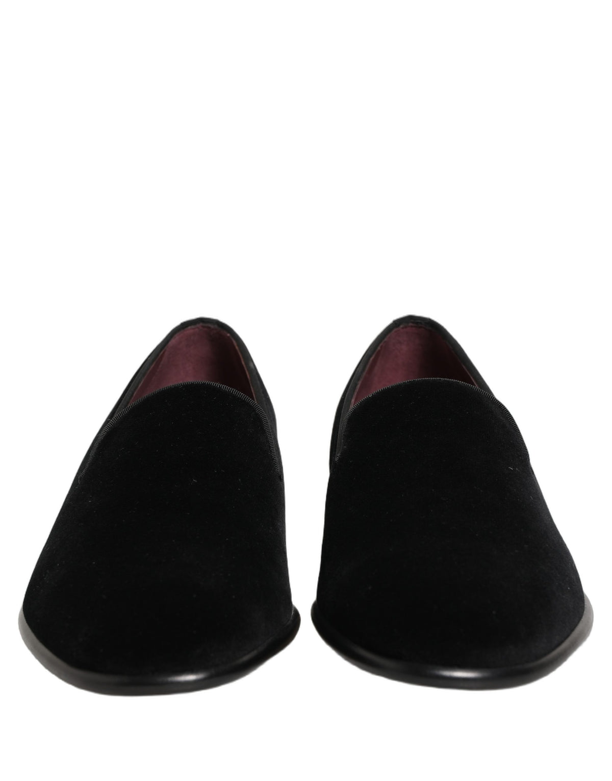 Dolce & Gabbana Black Velvet Loafers for Men - Formal Dress Shoes