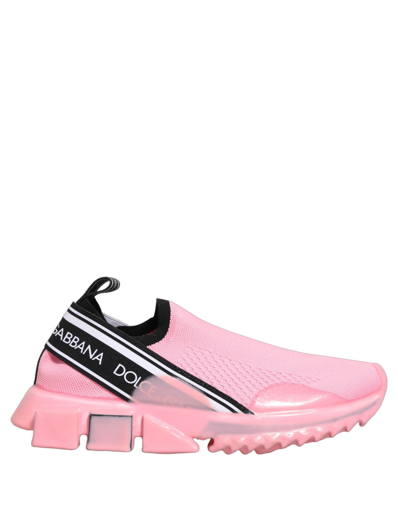 Dolce & Gabbana Pink Slip On Low Top Sorrento Sneakers