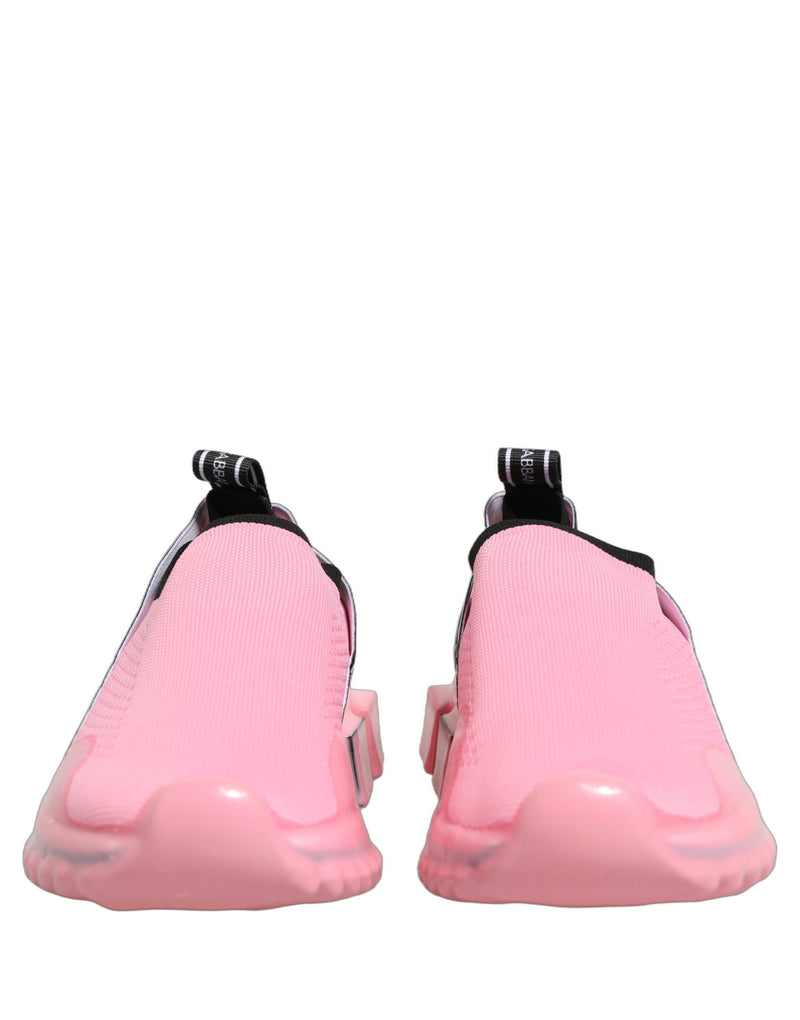 Dolce & Gabbana Pink Slip On Low Top Sorrento Sneakers