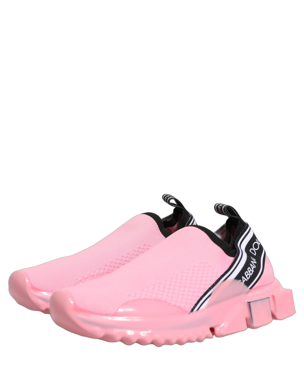 Dolce & Gabbana Pink Slip On Low Top Sorrento Sneakers