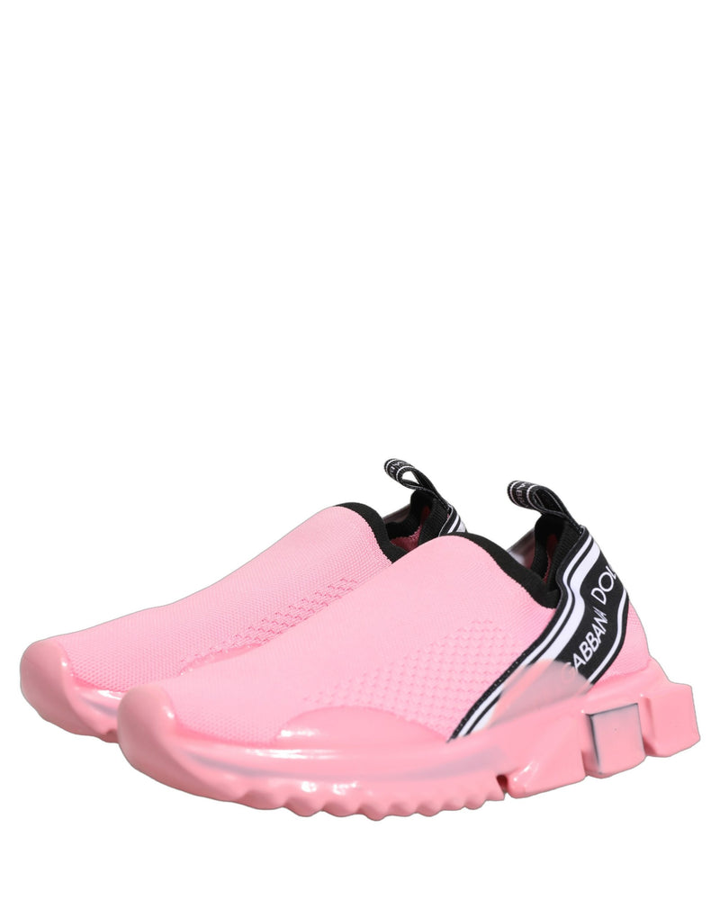Dolce & Gabbana Pink Slip On Low Top Sorrento Sneakers