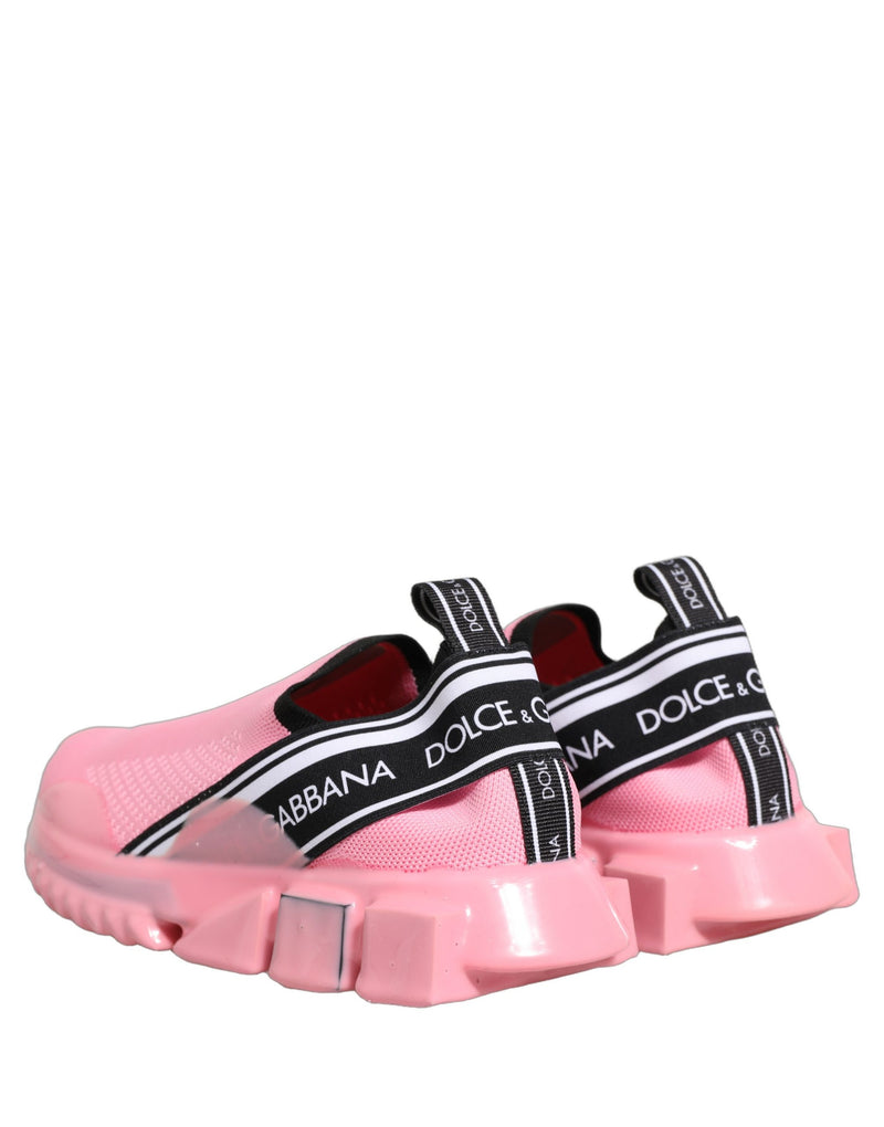 Dolce & Gabbana Pink Slip On Low Top Sorrento Sneakers