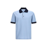 Ferragamo Blue Cotton Polo Shirt - Elegant and Sporty Design