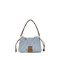 Fendi Blue Cotton Shoulder Bag