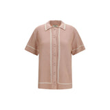 Fendi Multicolor Cotton Blouse - FF All-Over Crochet Shirt