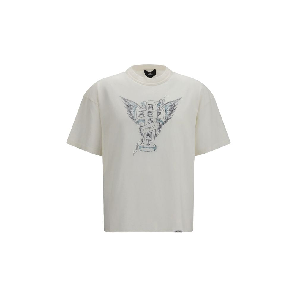T-shirt en coton blanc Represent Westside