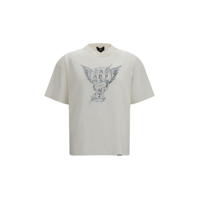 T-shirt en coton blanc Represent Westside