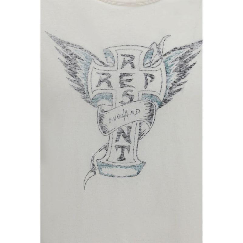 T-shirt en coton blanc Represent Westside
