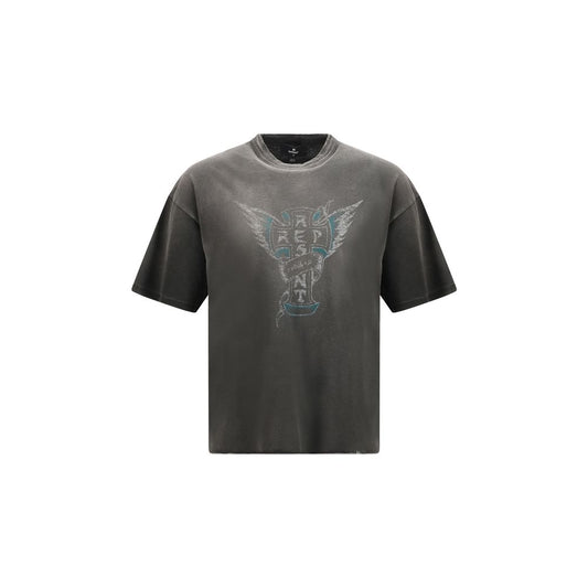 Represent Gray Cotton T-Shirt - Westside Collection