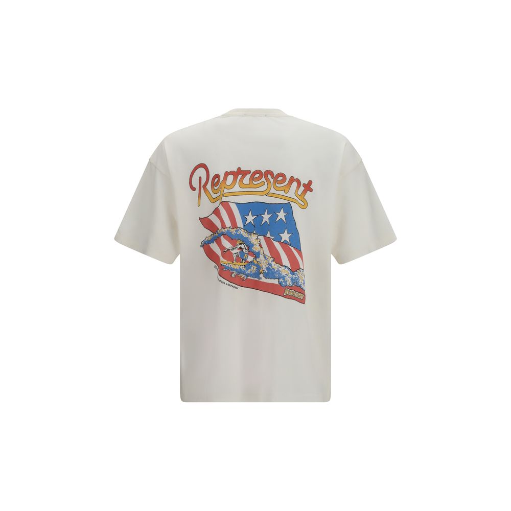 T-shirt en coton blanc Represent - Beach Boys Americas Band