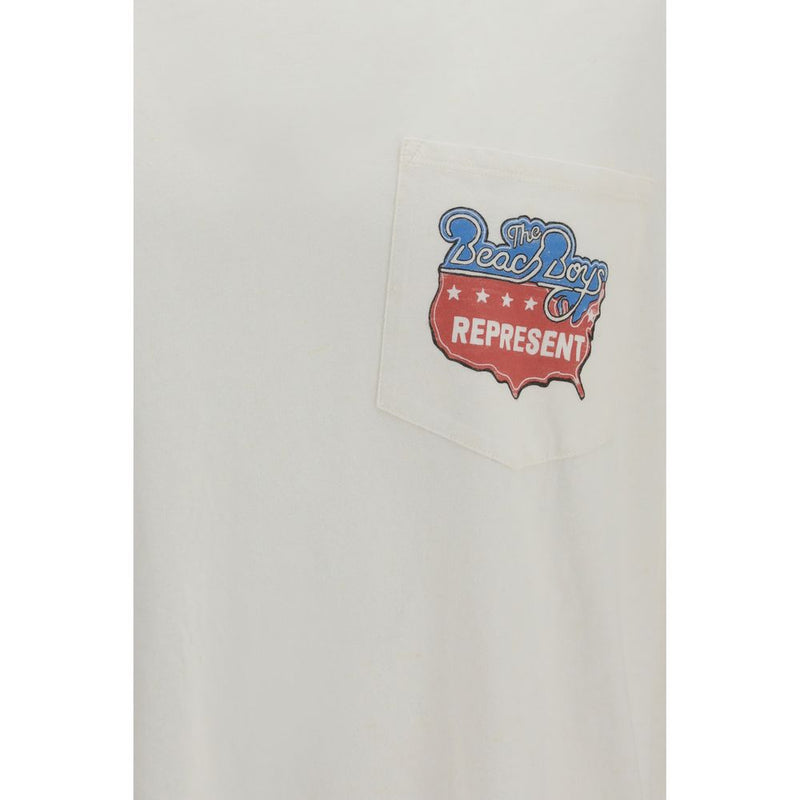 T-shirt en coton blanc Represent - Beach Boys Americas Band