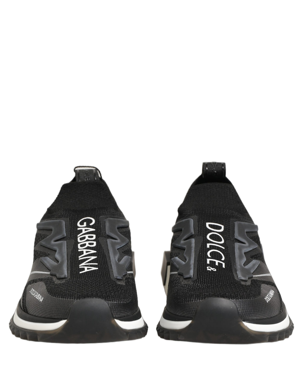 Dolce & Gabbana Sorrento Black & White Slip-On Sneakers