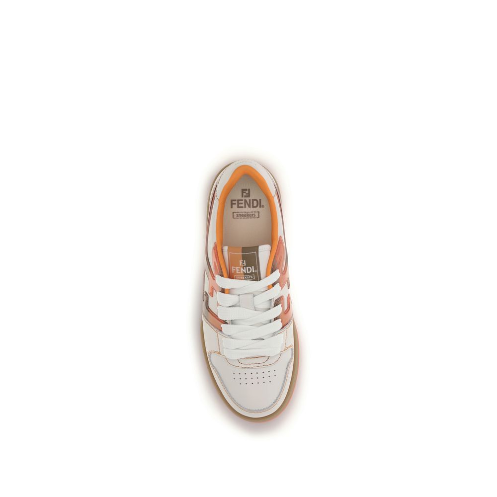 Fendi Multicolor Leather Athletic Sneakers for Men
