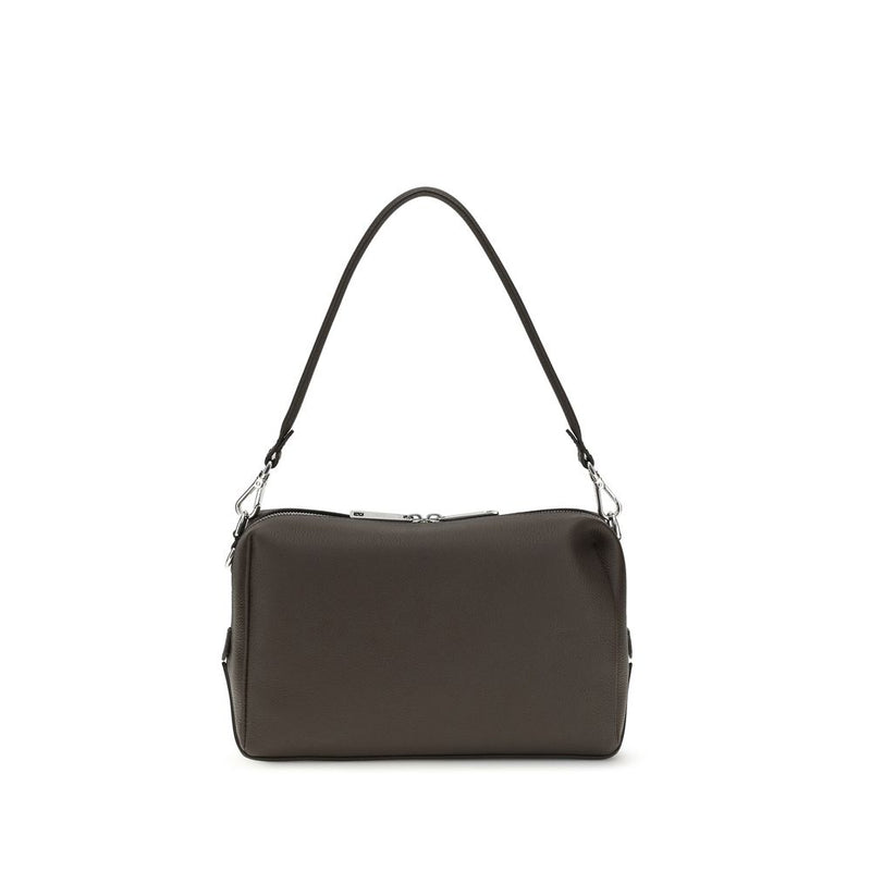 Fendi Brown Calf Leather Bos Taurus Shoulder Bag