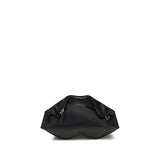 Alexander McQueen Black Calf Leather Bos Taurus Clutch Bag
