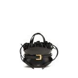 Balmain Black Calf Leather Bos Taurus Shoulder Bag