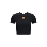 Fendi Black Cotton T-Shirt
