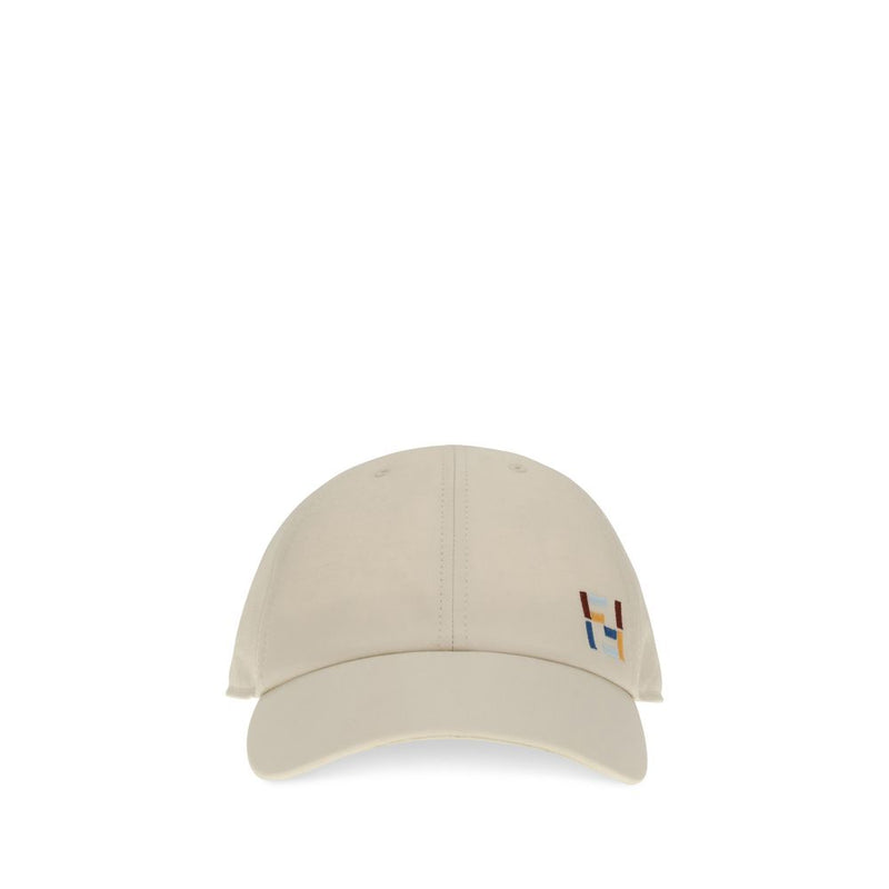 Fendi White Cotton Cap (Baseball Hat) - Contemporary Elegance