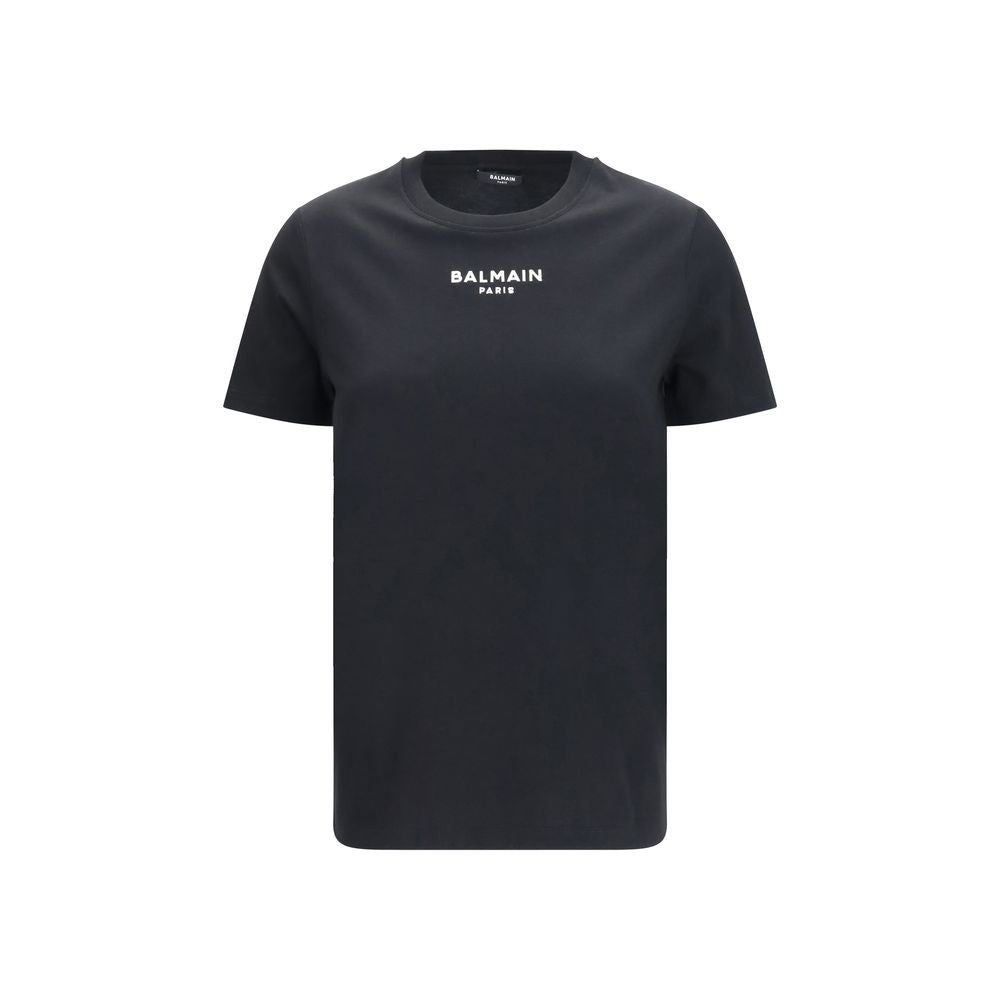 T-shirt en coton noir Balmain