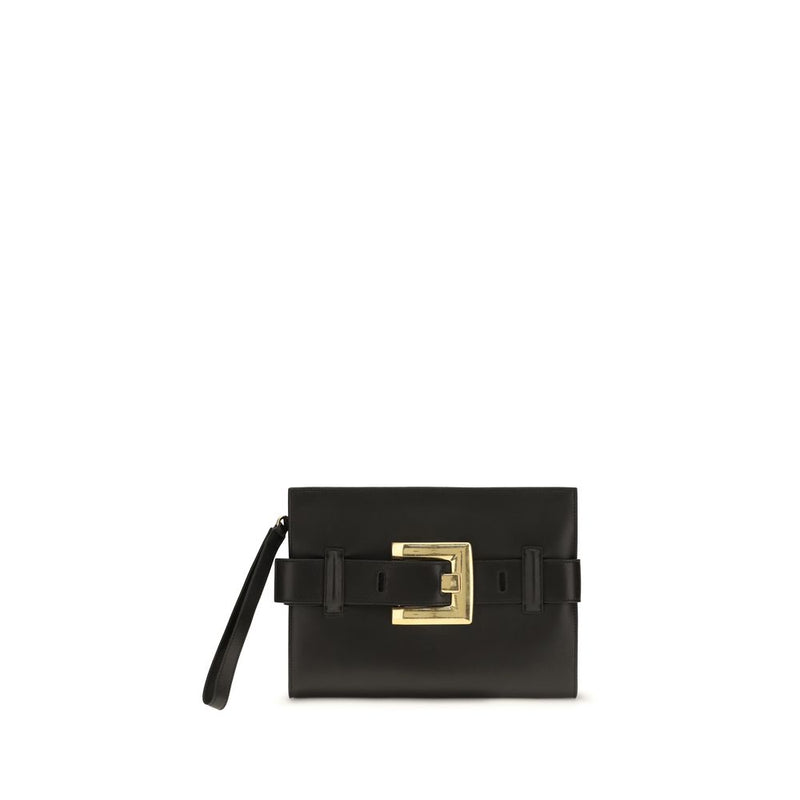 Balmain Black Lamb Ovis Aries Shoulder Bag