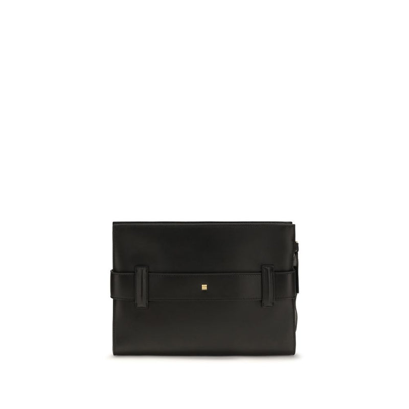 Balmain Black Lamb Ovis Aries Shoulder Bag