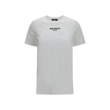 T-Shirt en Coton Blanc Balmain