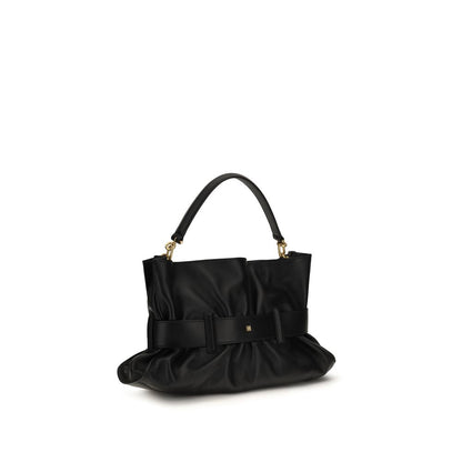 Balmain Black Calf Leather Bos Taurus Shoulder Bag