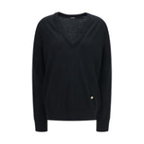 Balmain Black Wool Oves Aries Sweatshirt