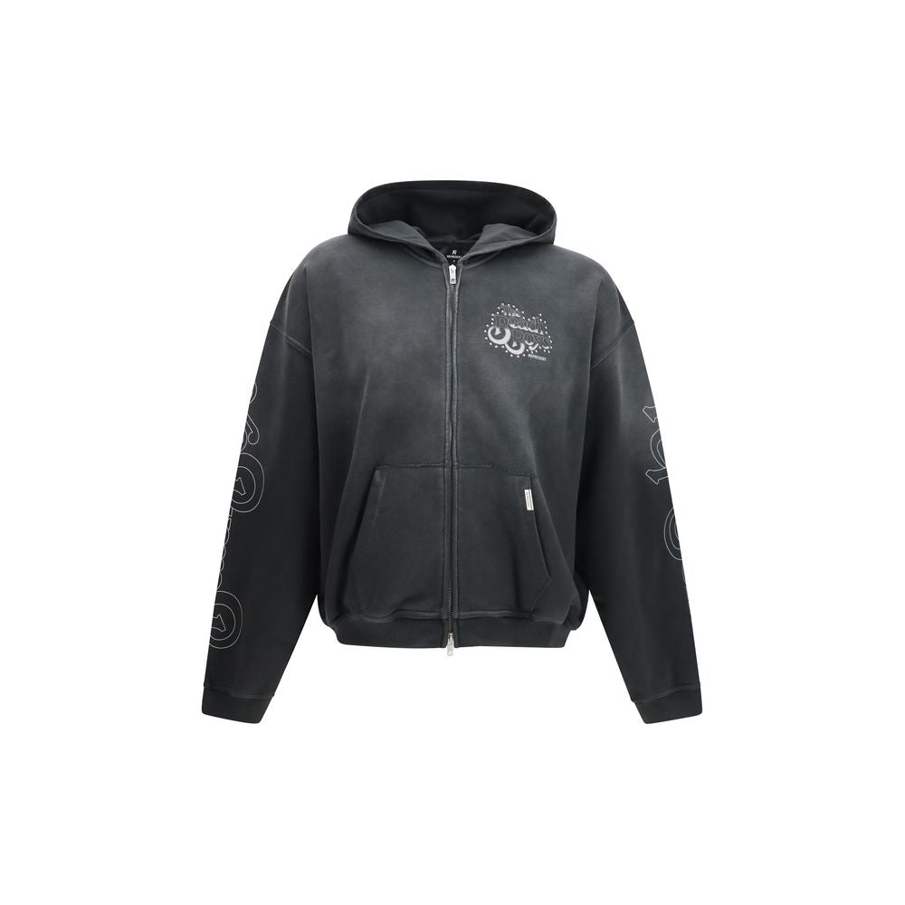 Represent Gray Cotton Sweatshirt - Oversized Fit