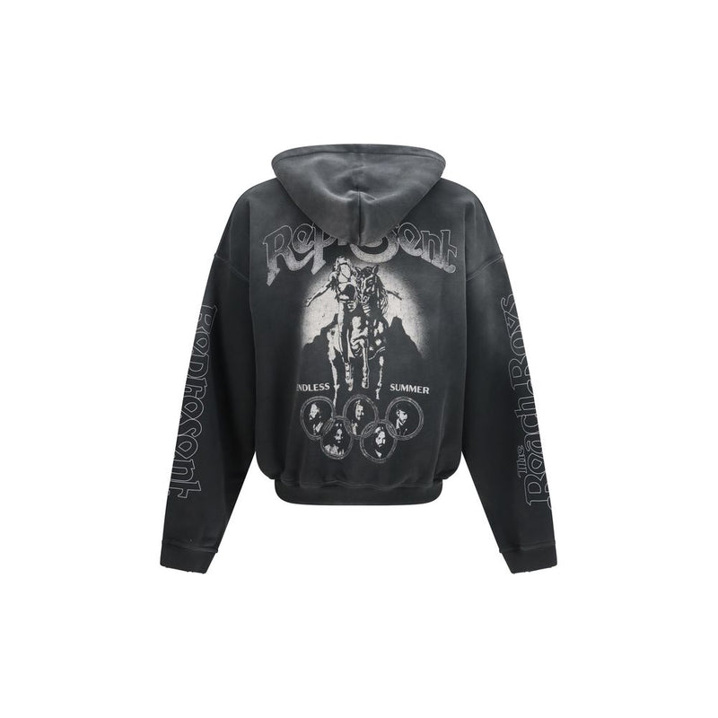Represent Gray Cotton Sweatshirt - Oversized Fit